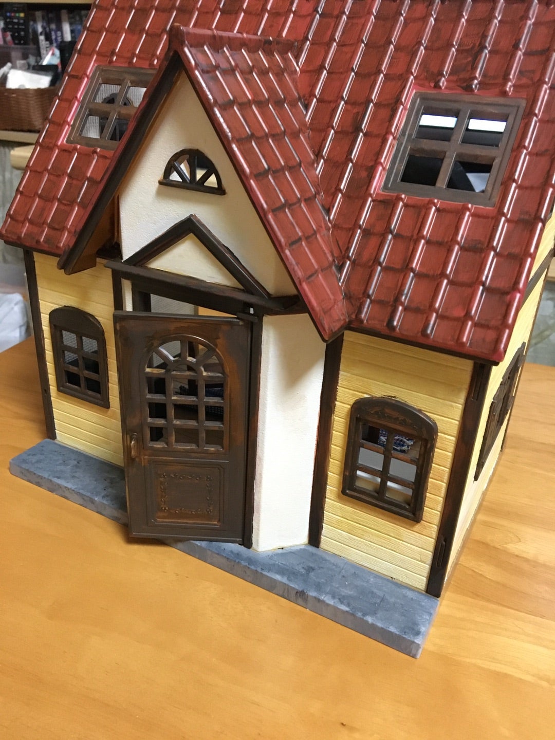 シルバニアファミリー シルバニア ドールハウス ミニチュア リメイク ハウス ミニチュアドールハウス 白い猫が暮らすお家