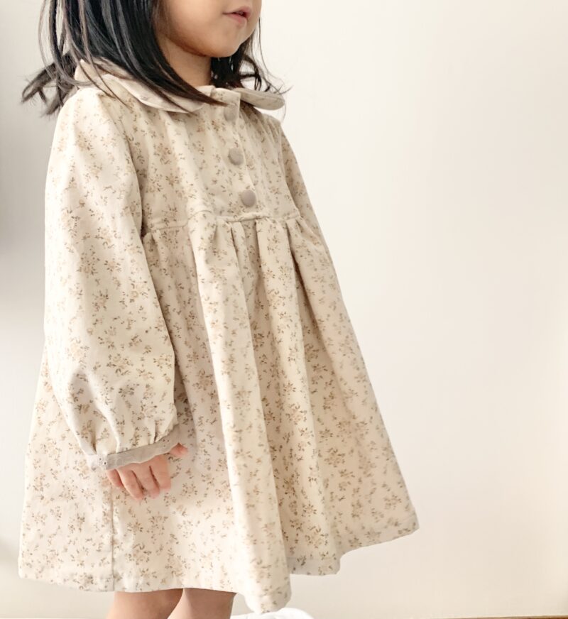 クルクル回りたくなる♪ こども用ふわふわフリルのAラインワンピース 100・130サイズ の作り方nunocoto fabric