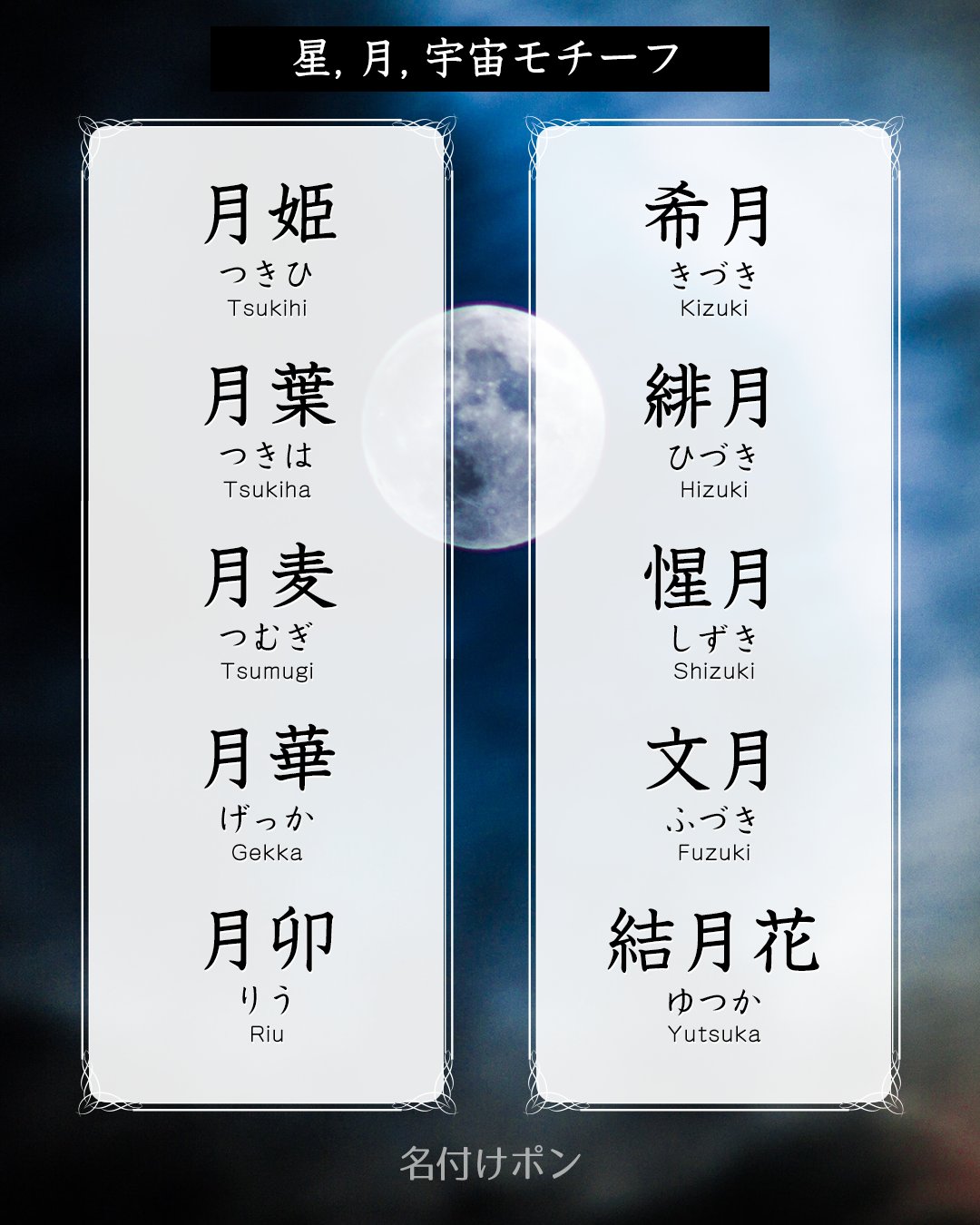 2音の珍しい女の子の名前 2音の名前は呼びやすく人気です。人と被りにくい個性的な2音の名前を集めました。----------------------------- 珍しい響き、可愛い響きの名前をもっと見たい!他の人気の名前をもっと知りたい!なら\「名付けポン」で名前検索しよう