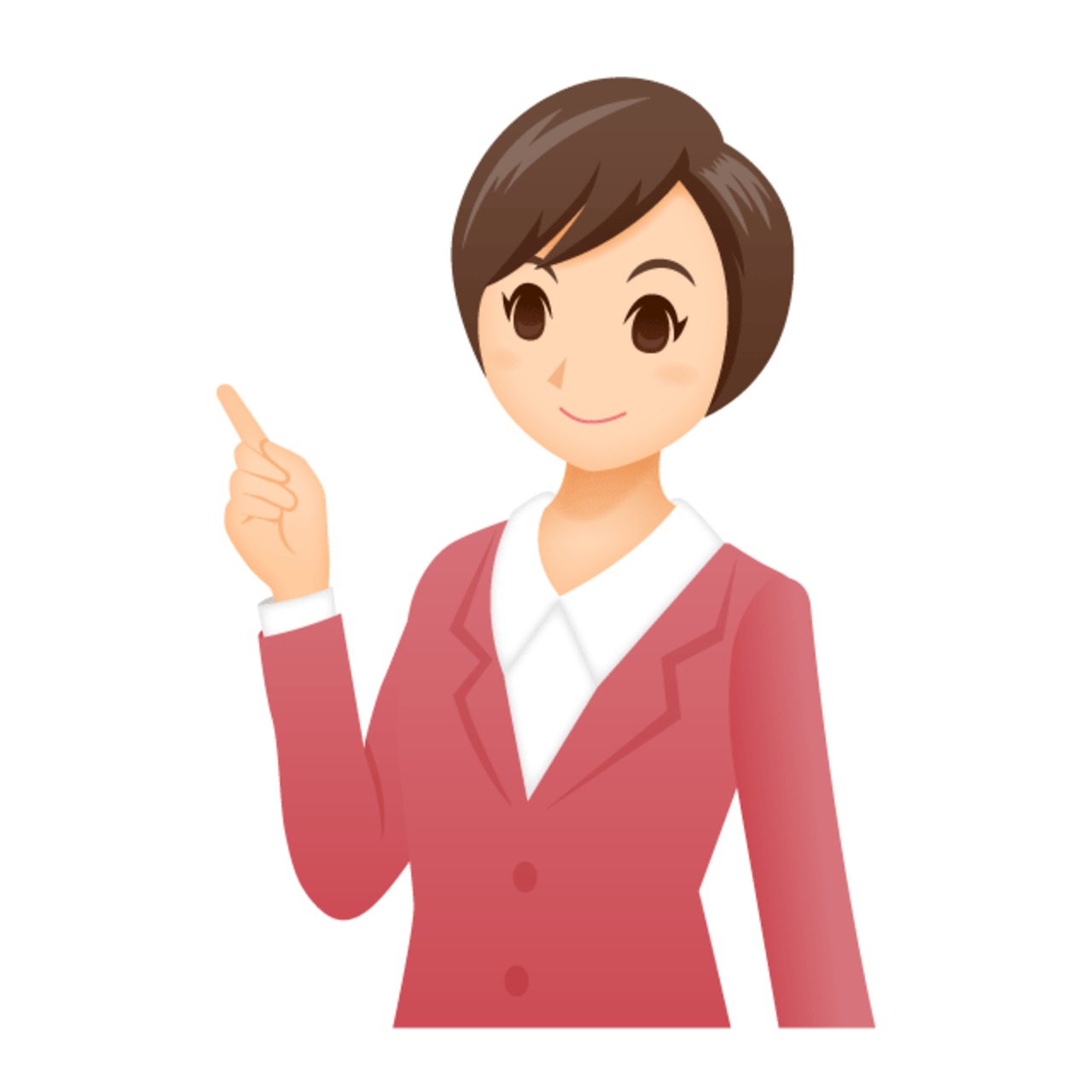 指差しポーズのビジネス女性7251890 の写真素材 - アフロ