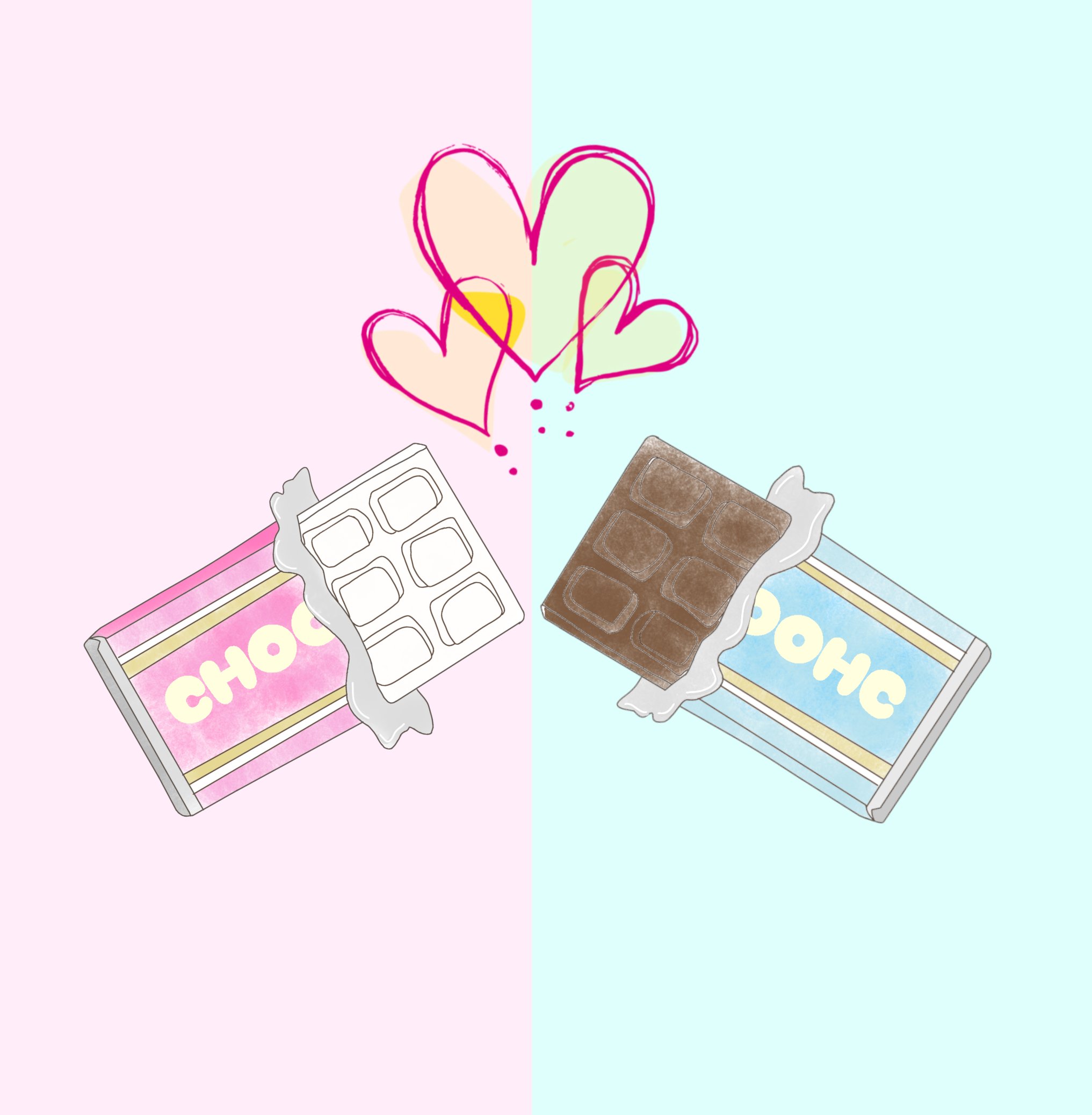 ペア画 シンプル 友達