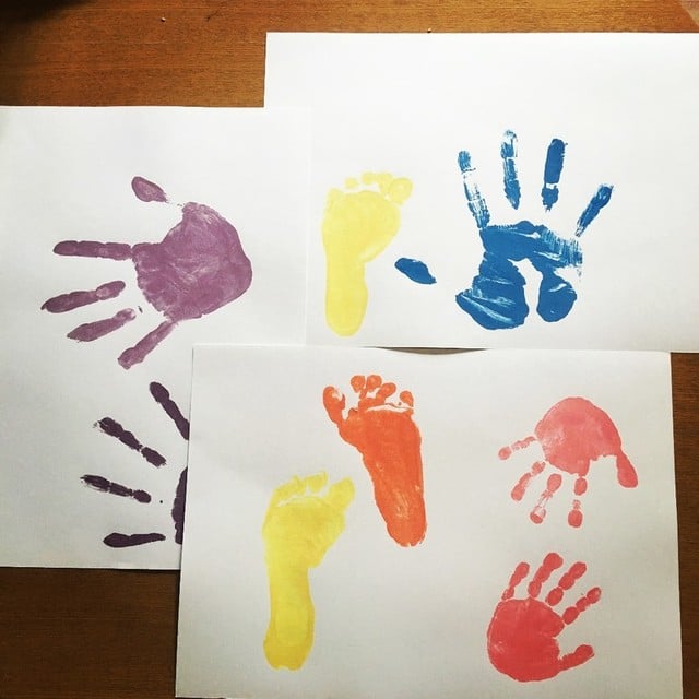 手形 足型 手がた色紙 赤ちゃん お誕生記録 MHN-BB : 熊野筆の北斗園 - 通販 - Yahoo!ショッピング