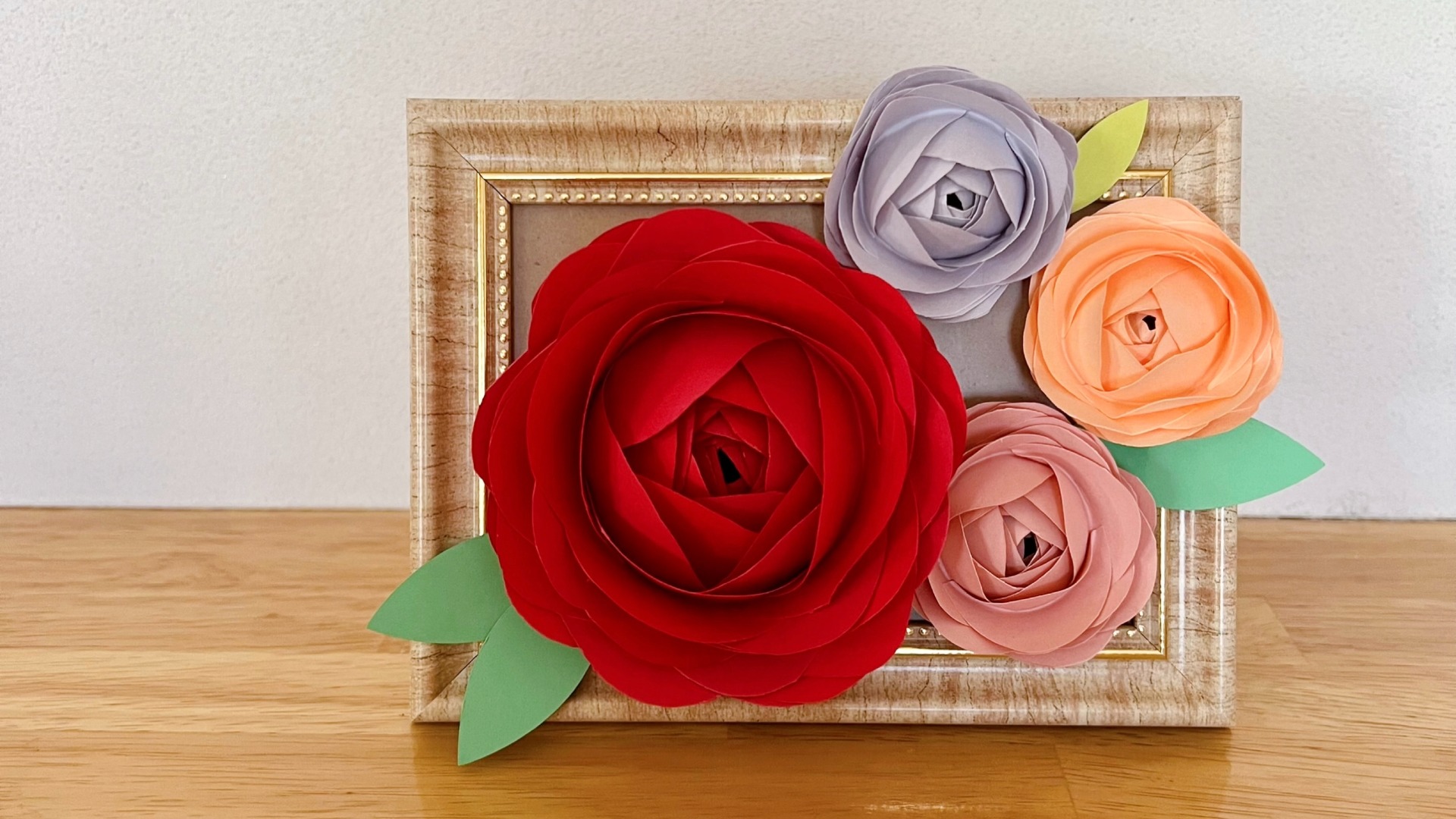 工作 Mother's Day Foldable Flower 折って作る母の日のプレゼント・