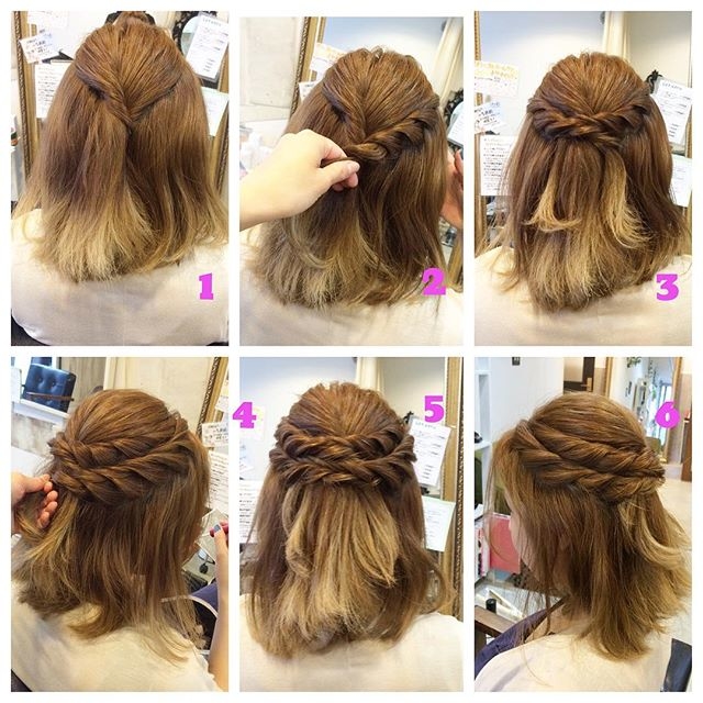 ボブの簡単ヘアアレンジ 結婚式にも♪くるりんぱだけでつくるダウン＆アップスタイルBeauty Journey 美容の情報 資生堂