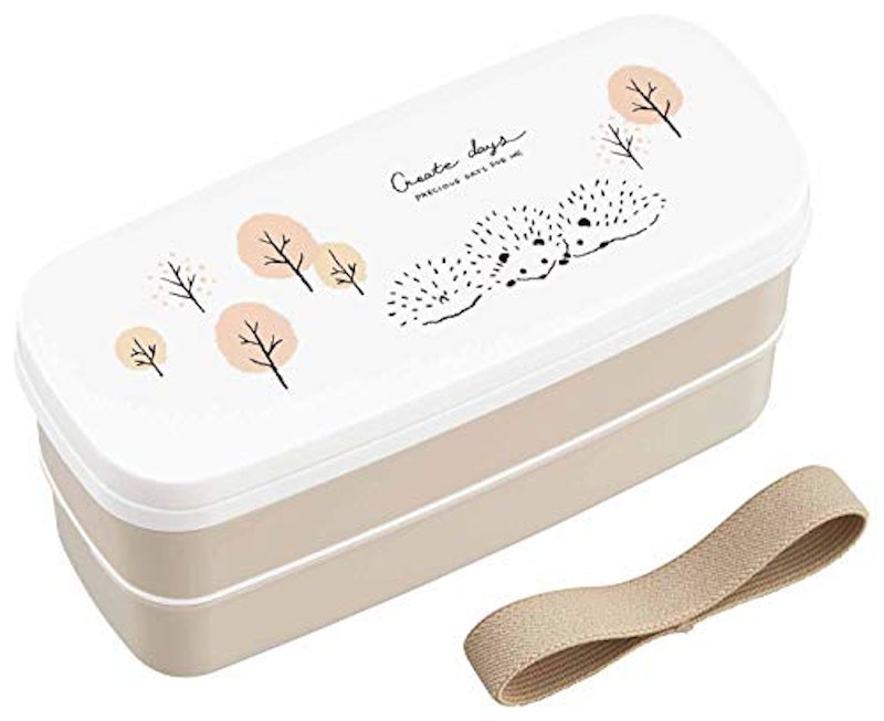 弁当箱 2段 スリム 女子 大人 子供 レンジ対応 食洗機対応 640ml 日本製 抗菌加工 OSK オーエスケー お弁当箱 かわいい おしゃれ小学生 中学生 高校生 女の子 女性 仕切り 箸付き ランチボックス 二段弁当箱 大容量 洗いやすい 通勤 通学 小学校 遠足 水色