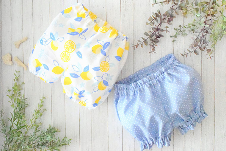 フリル付きのカバーパンツ 型紙と作り方のセット BA-WE-1908子ども服の型紙ショップtsukuro ツクロpowered byBASE