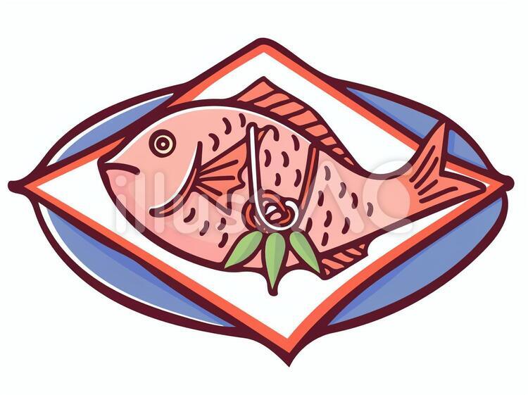 お食い初めの食べ物セット女の子用のイラスト素材95888908- PIXTA