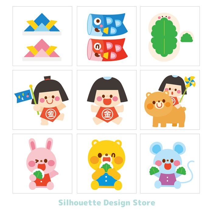 壁面 幼稚園 保育園 誕生表 お祝い用カラフルキャラクターセット - メルカリ