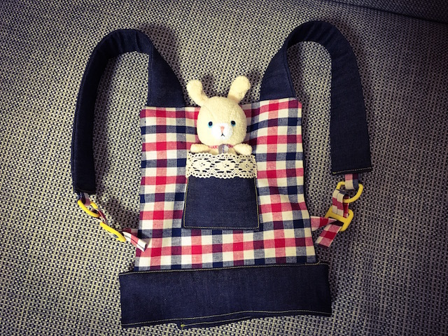 人形用の抱っこ紐を作りました♡Baby&Kids Handmade