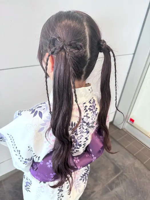 キッズ 子供 浴衣 浴衣ヘア キッズヘアアレンジ 髪型ふじみ野のREPLAY HAIR DESIGNのブログ