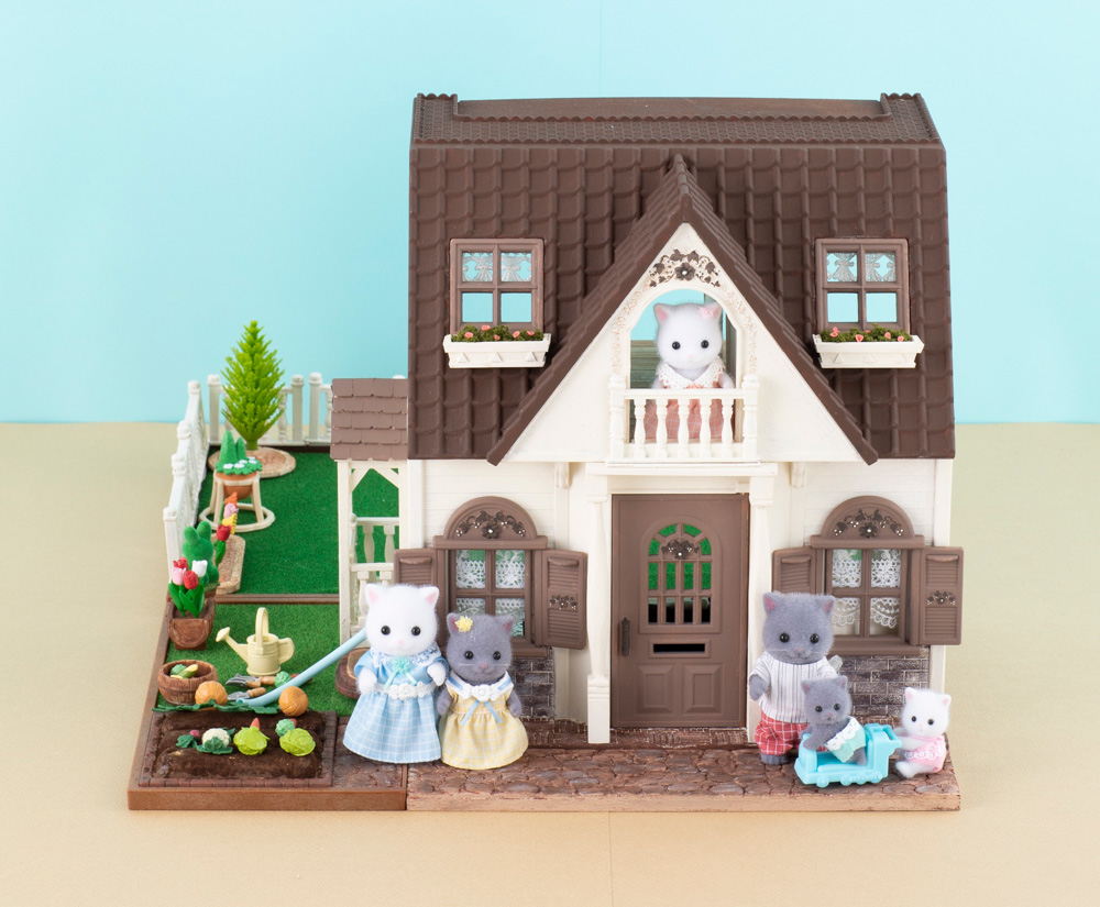 1 12 シルバニアファミリー 家 カスタム ドールハウス バルコニ