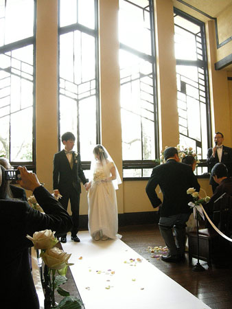 Party Report”自由学園『明日館』でのクラシカルウェディングウェディングドレス・レンタルAnelaClothing アーネラクロージング