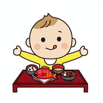 お食い初めタペストリー 100日『フォント・メッセージ選択可、名入れ日付無料✿』の通販 by Regafestry ラクマ