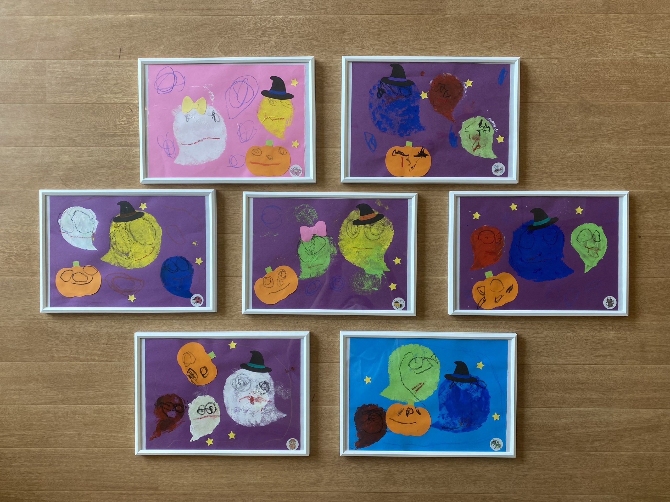 壁面 保育 装飾 壁面製作 製作キット 製作 秋 おばけ ハロウィン 保育園 幼稚園 施設 型紙 保育製作キット販売☺︎ 通販12481681Creema クリーマ