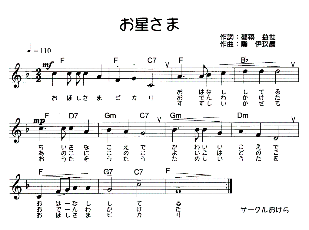 おほしがひかる 歌詞の意味 和訳 賛美歌 原曲 ドイツ民謡 Suse, liebe Suse