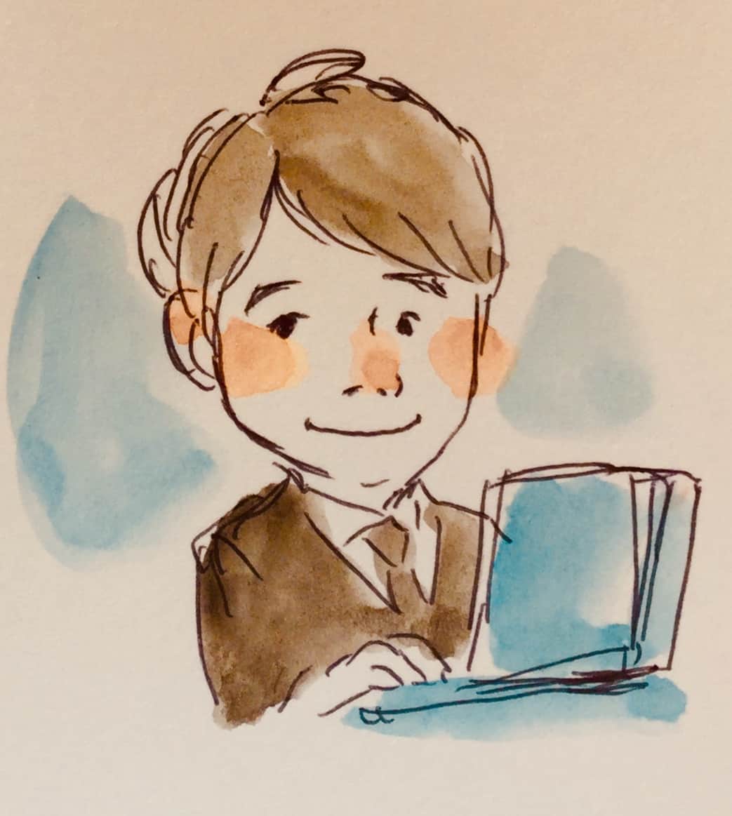 父の日のお祝い❤︎似顔絵イラストオーダ