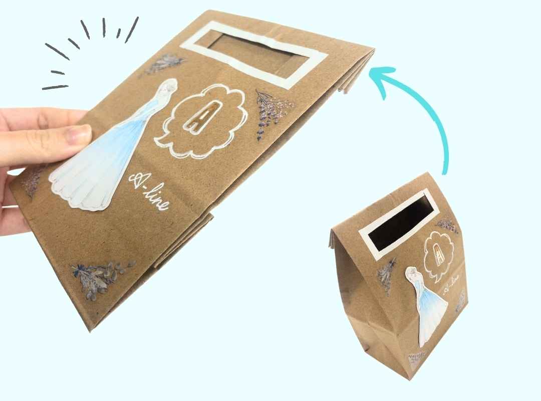 100均商品で作る！ 結婚式演出「ドレス色当てクイズの投票箱」アイデア3選！ - おしゃれな結婚式を綴るコラム ファルベ