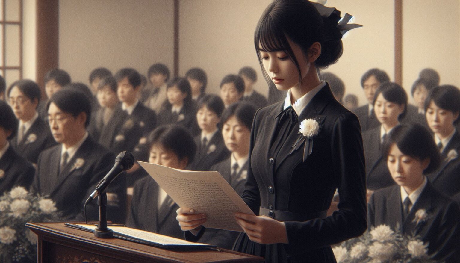 暗記は安心材料弔辞の森