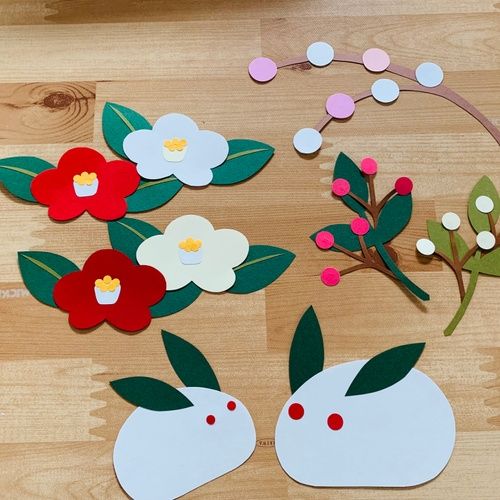 折り紙 梅の花 壁飾り、テーブル飾りの作り方 niceno1 Origami Flower plum ornament tutorial