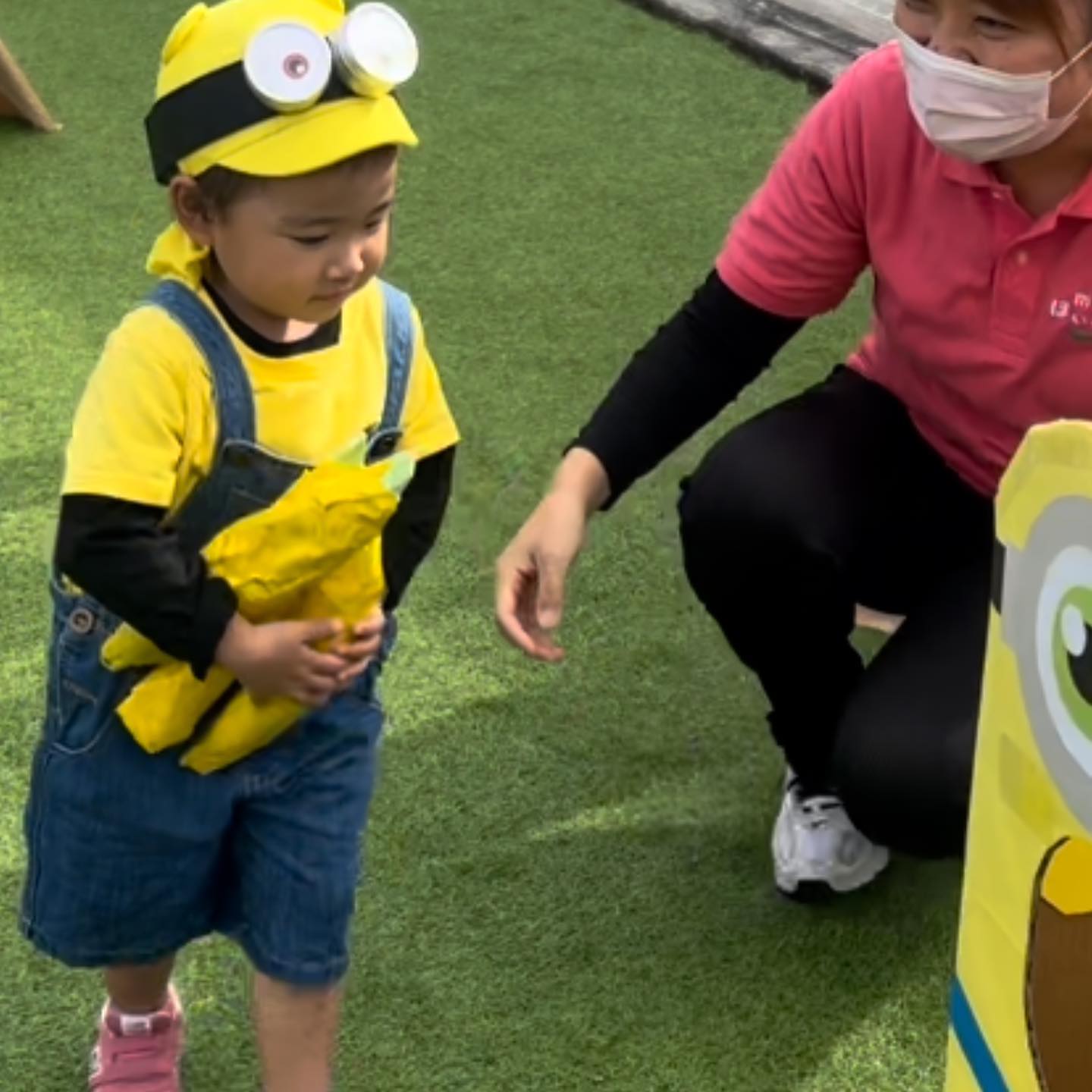 古里保育園のブログ: 運動会 親子競技 3歳児