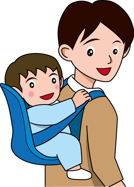 子育て おんぶ 重い 女性イラスト - No: 1460958無料イラスト・フリー素材なら「イラストAC」