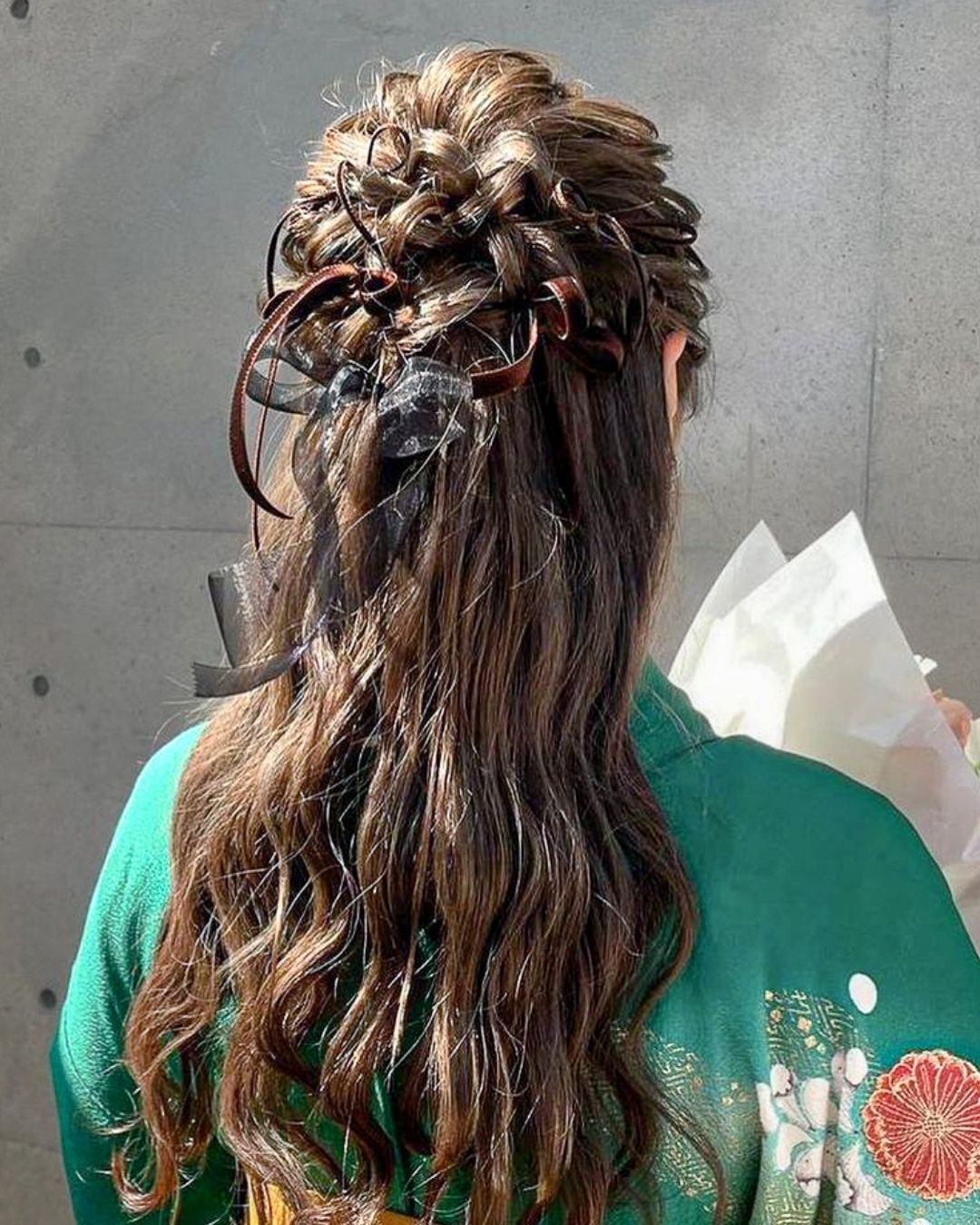 卒園式arrange✧︎先生方も1年間お疲れ様でした◡̈⃝︎⋆︎*◡̈⃝︎⋆︎* 和玉かんざし素敵でした💕卒業式卒業式ヘア袴ヘアヘアアレンジ着物着物ヘアヘアセット結婚式ヘアお呼ばれヘア入学式ヘア波ウェーブ岐阜美容室岐阜市ウエディングヘア