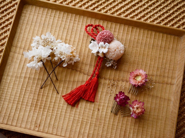 七五三髪飾り オーダー つまみ細工髪飾りご案内＆オーダーページ 七五三に手作り