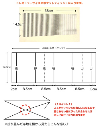 子供用ティッシュケースハンドメイド 子供用２回縫うだけ 後ろポケット付きポケットティッシュケースの作り方 縫い目が見えないから手縫いでもキレイに仕上がります１枚仕立て ポケットティッシュカバーの作り方