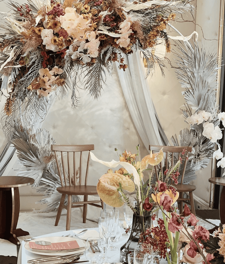 テーブルフラワー 結婚式 会場装花トキハナ