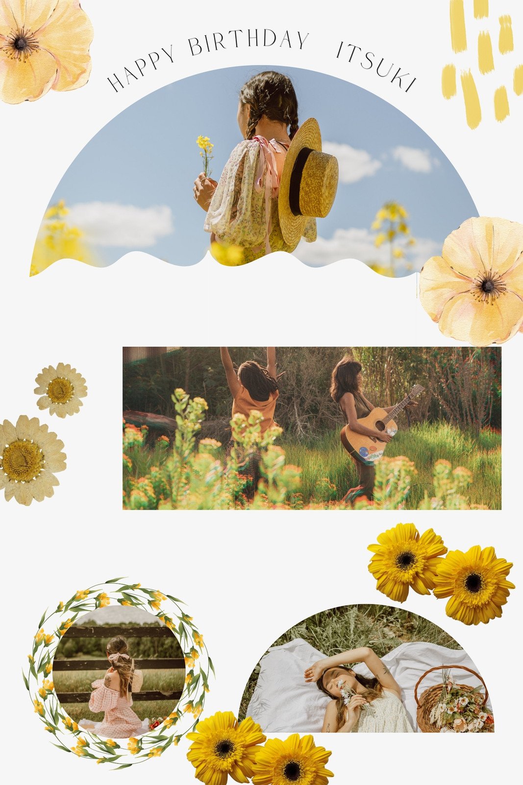 1歳の誕生日1フォトコラージュカスタム写真 ポスターZazzle.co.jp