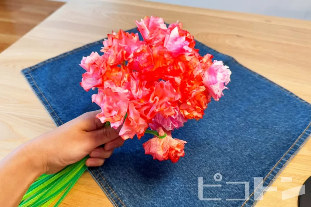 工作 Mother's Day Foldable Flower 折って作る母の日のプレゼント・
