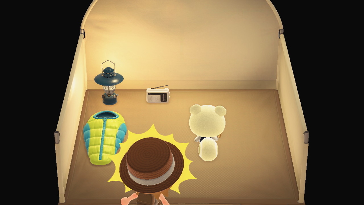 あつ森 キャンプサイト周りのレイアウト～森と海に囲まれたキャンプ場～ - マイミーボックス myme box