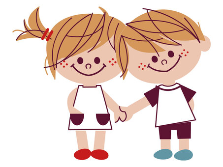 手を繋いで歩く三人親子のイラスト素材82969703- PIXTA