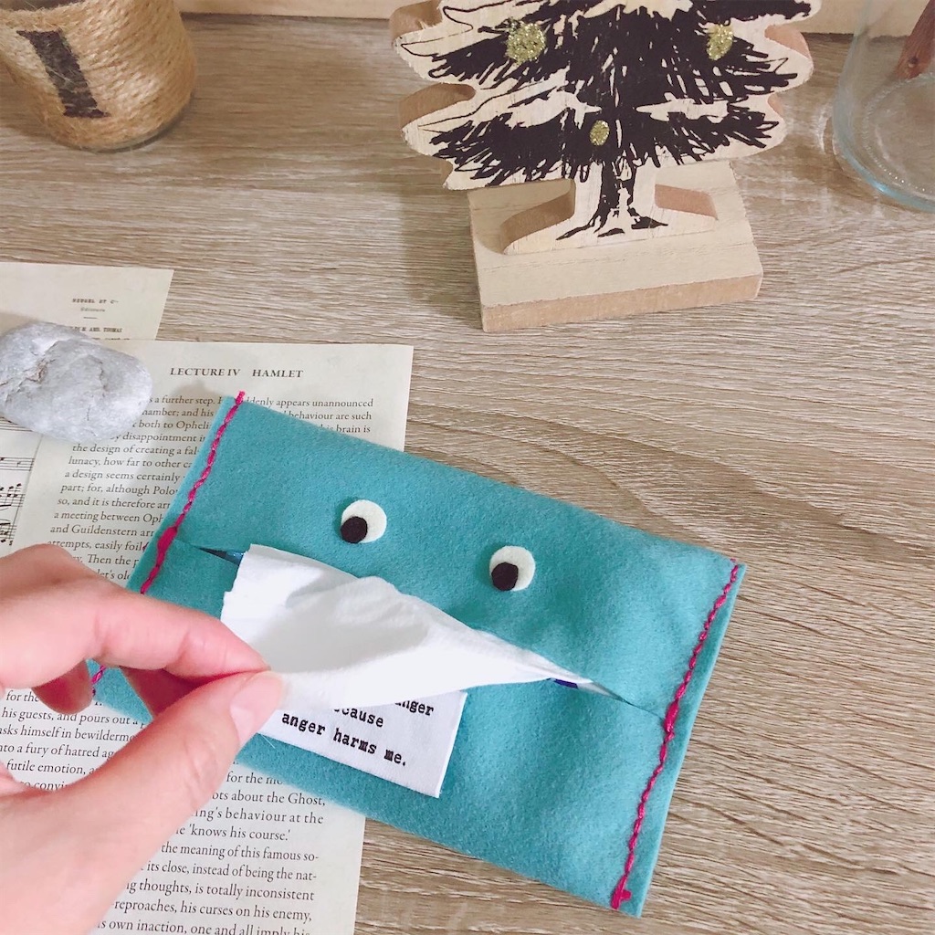 ポケットティッシュケース 子供用を手縫いでも♪作り方を簡単解説