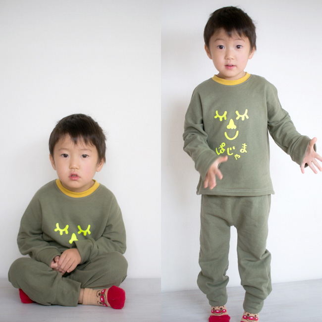 ニットで簡単 ベビー子どもパジャマの作り方 普通のミシンでOK- マミィブログ