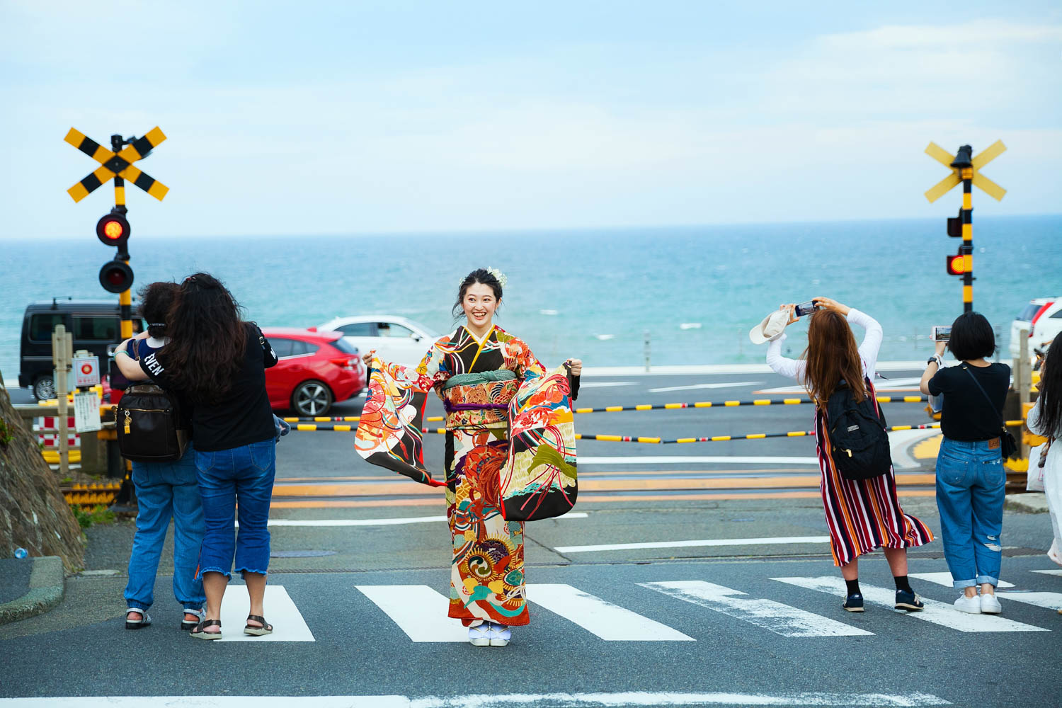 日本髪で成人式振袖前撮り 鎌倉のアジサイと : 鎌倉着物スタジオぶろぐ