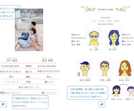 家族紹介は何人？大人数の作成もOK！顔合わせ・親族紹介しおり - おしゃれな結婚式を綴るコラム ファルベ