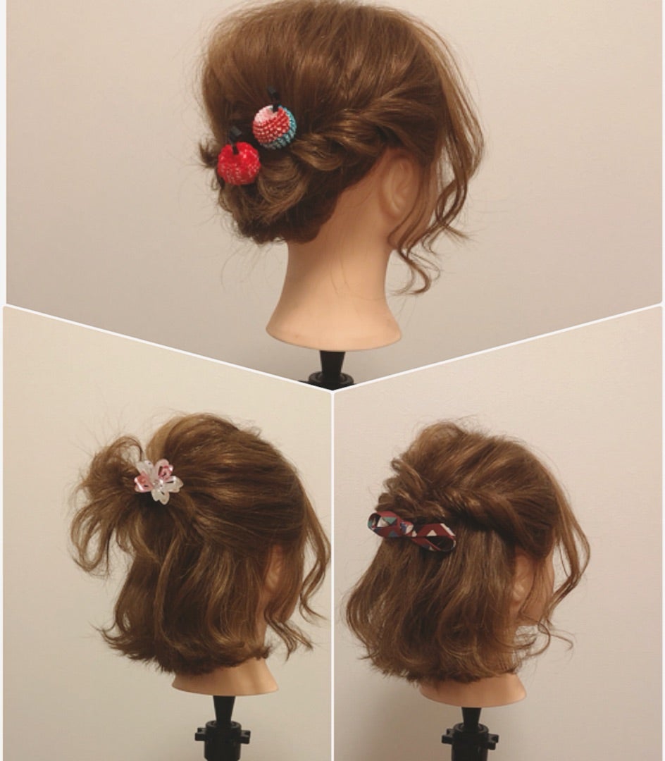 子供 女の子 の浴衣の髪型ショート&ボブの可愛い簡単ヘアアレンジ10選