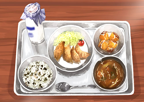 給食 カレー イラスト - No: 264977無料イラスト・フリー素材なら「イラストAC」