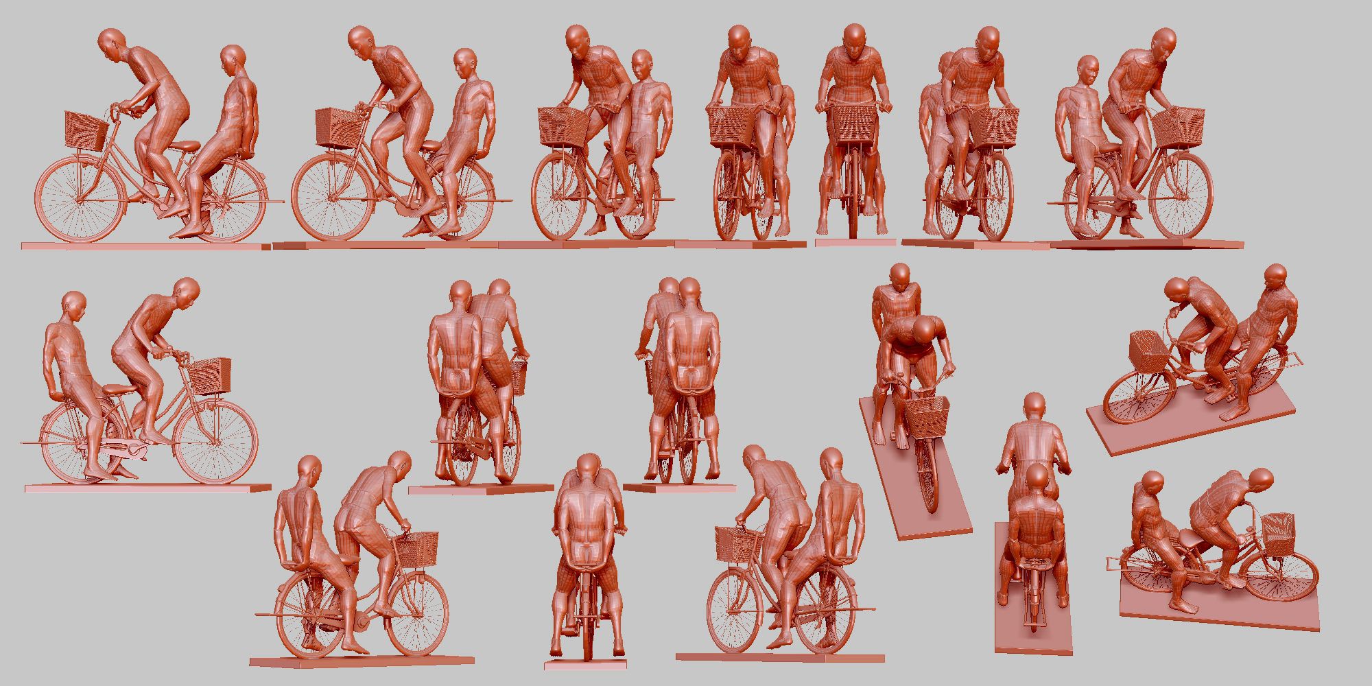 ポーズ ふたりポーズ⑧ - CLIP STUDIO ASSETS