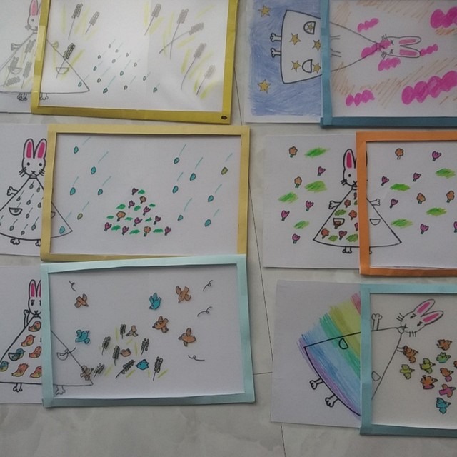 わたしのワンピース」の制作をしました - 幼児教室 もみの木 youjikyousitu_mominoki@yahoo.co.jp