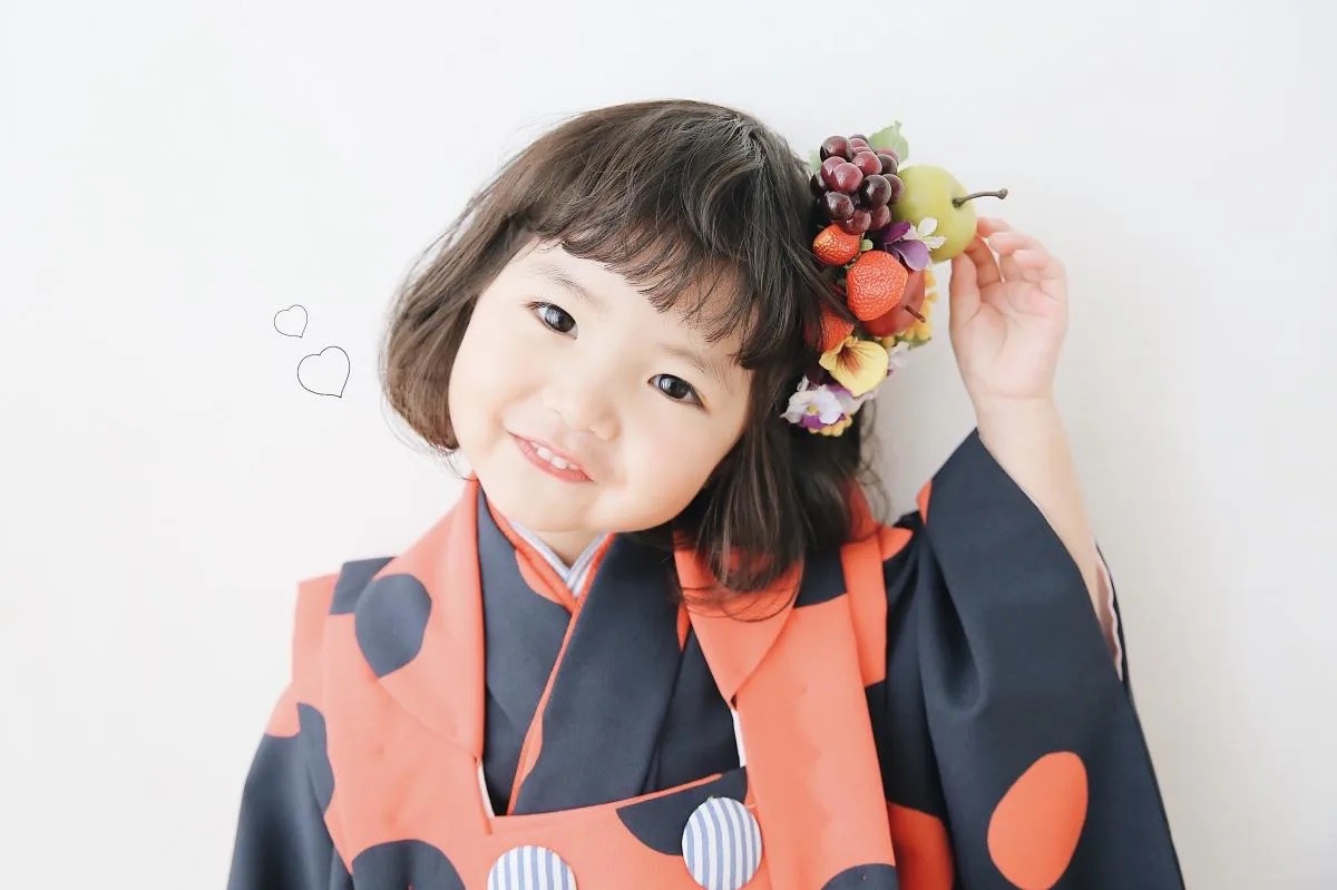 7歳の七五三は着物姿で！ボブやショートにぴったりの髪形を紹介こども写真館スタジオアリス写真スタジオ・フォトスタジオ