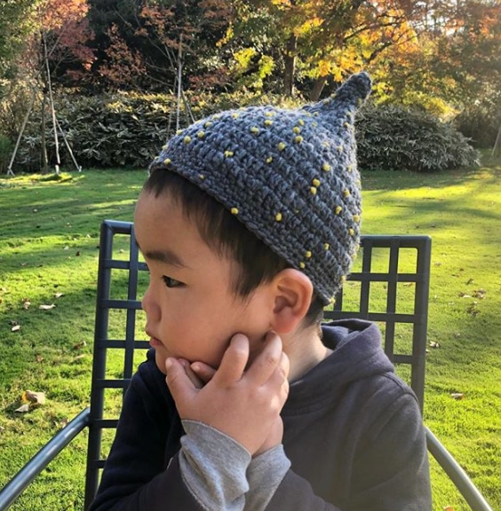 縁がくるん♪「マリンスタイルの子ども用どんぐり帽子」編み方ぬくもり
