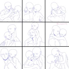 カップルがふざけて写真を撮るポーズ漫画要素イラスト画像とPSDフリー素材透過の無料ダウンロード - Pngtree