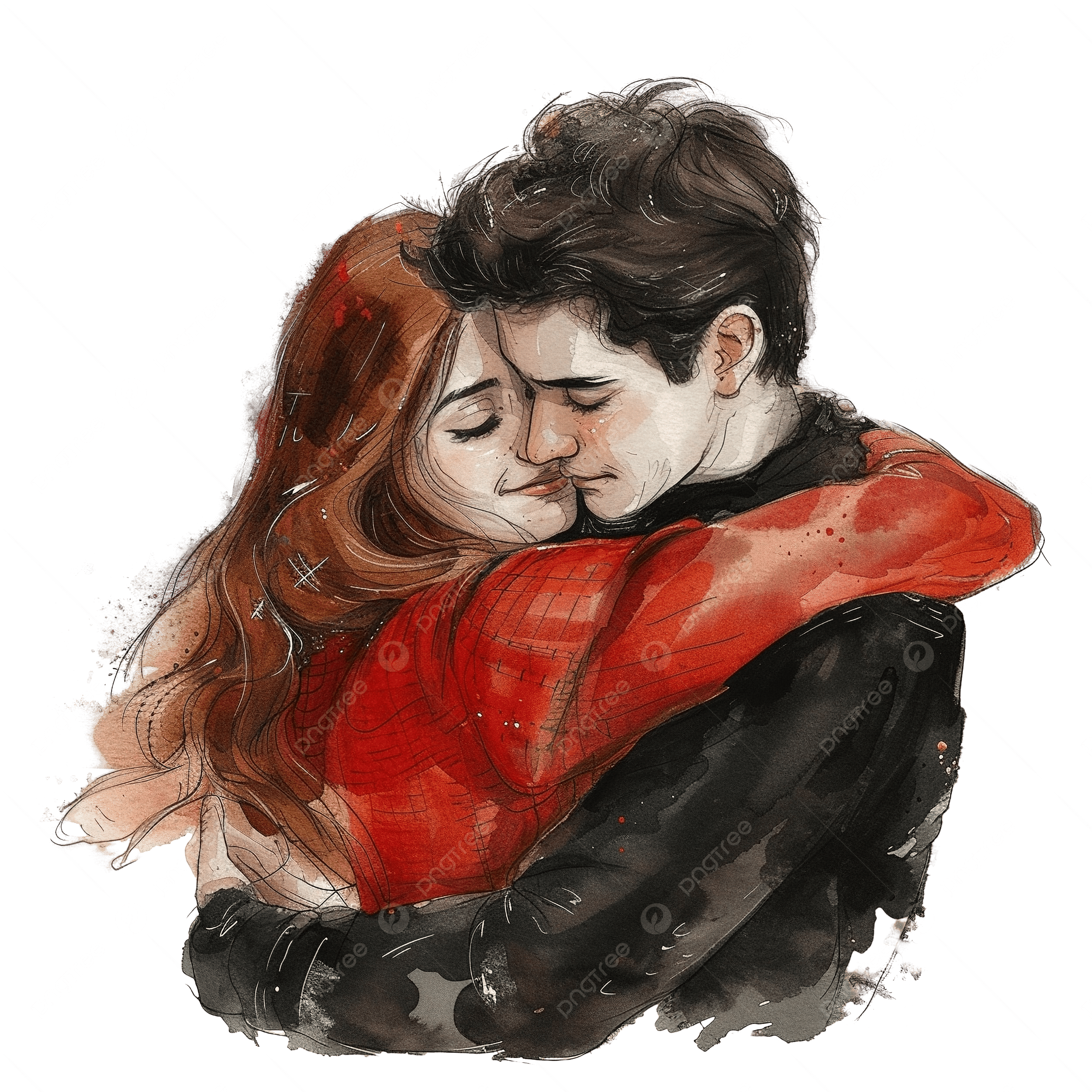 温かさが伝わる抱きしめるカップルイラスト・フリー素材なら「シンテリ」