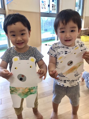 2019年２月 製作「しろくまのパンツ」かたつむり保育園