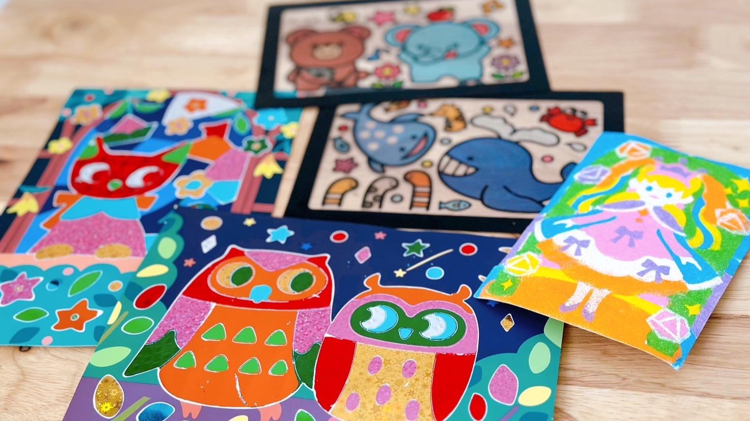 こどもマンダラ塗り絵「かさ」 塗り絵ダウンロードあり ぬくもり