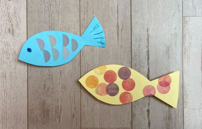 フリフリデコレーションのおさかな〜立体的な飾りを楽しむ製作あそび〜保育と遊びのプラットフォーム ほいくる