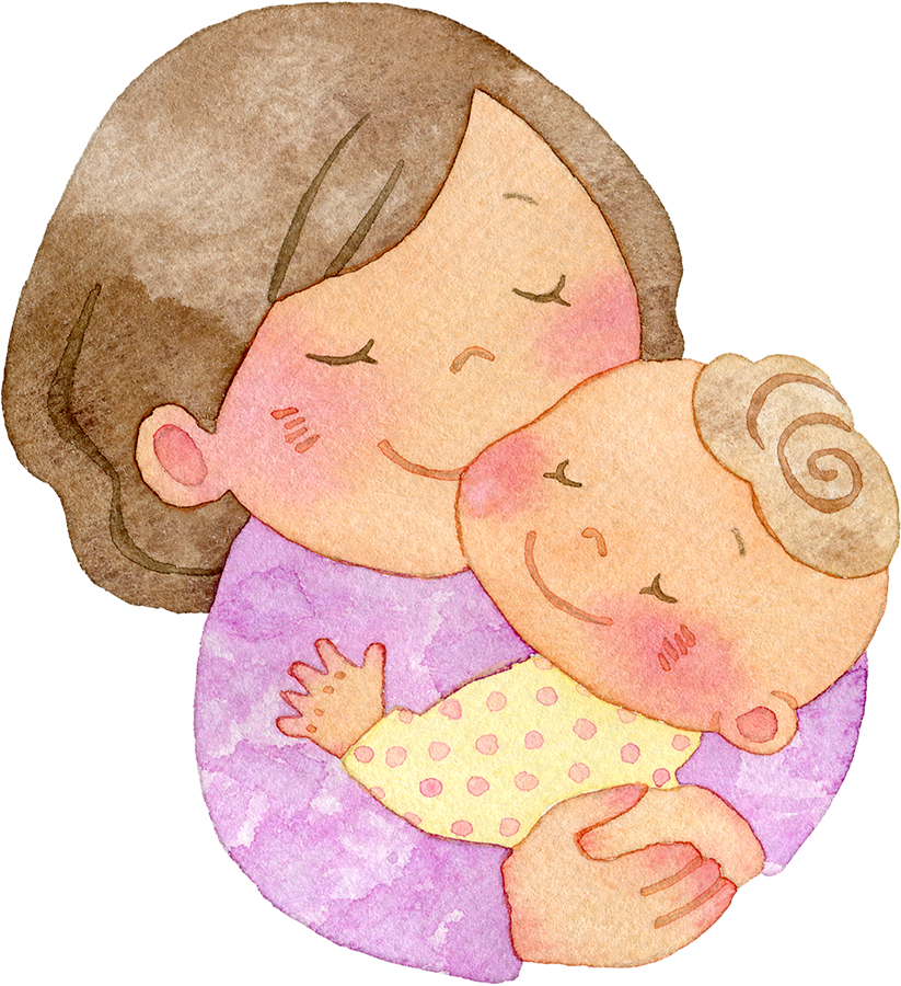 無料イラスト授乳中の母と子パブリックドメインQ：著作権フリー画像素材集