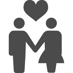 カップルは記号アイコンです。女性が男性の愛。心の恋人。影を持つサークル フラット ボタン。モダン UI Web サイト ・ナビゲーション。の写真素材・画像素材 Image 31709071